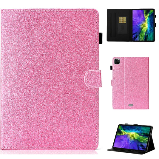 For iPad Pro 11 2024 Glitter Smart Leather Tablet Case(Pink) - iPad Pro 11 2024 Cases by buy2fix | Online Shopping UK | buy2fix