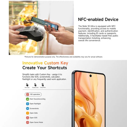 Ulefone Note 18 Ultra, 6GB+256GB, Side Fingerprint, 6.78 inch Android 13 MediaTek Dimensity 720 5G MT6853 Octa Core 2.0GHz, NFC, Network: 5G(Moonlit White) - Ulefone by Ulefone | Online Shopping UK | buy2fix