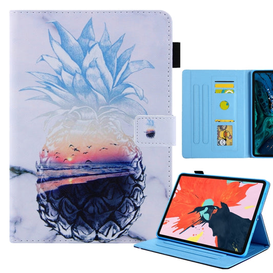 For iPad Pro 11 2024 Colored Drawing Leather Smart Tablet Case(Ocean Pineapple) - iPad Pro 11 2024 Cases by buy2fix | Online Shopping UK | buy2fix