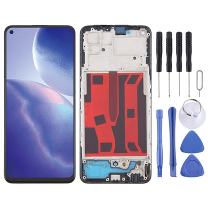 For OPPO A95 5G OLED LCD Screen Digitizer Full Assembly with Frame - LCD Screen by buy2fix | Online Shopping UK | buy2fix