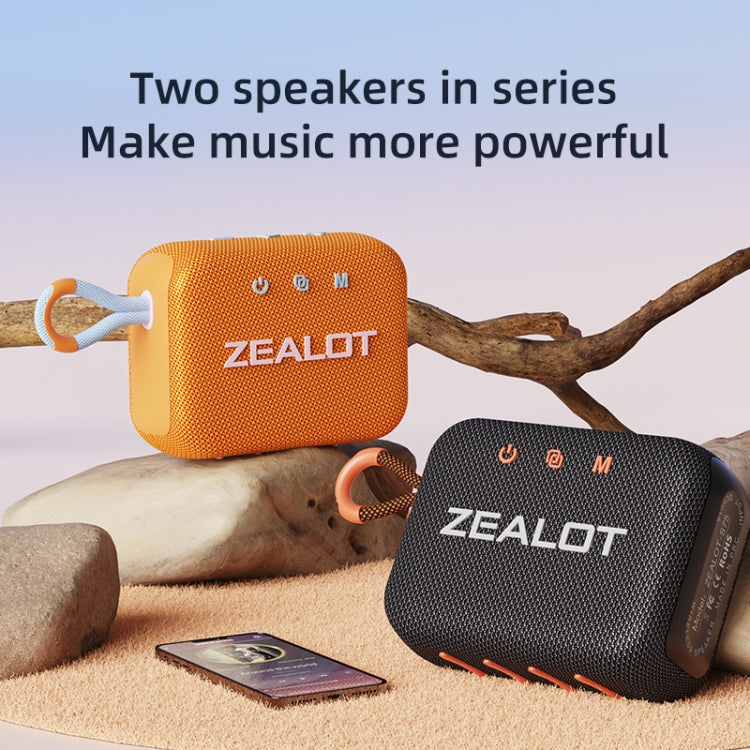 Zealot S75 Portable Outdoor IPX6 Waterproof Bluetooth Speaker(Blue) - Waterproof Speaker by ZEALOT | Online Shopping UK | buy2fix