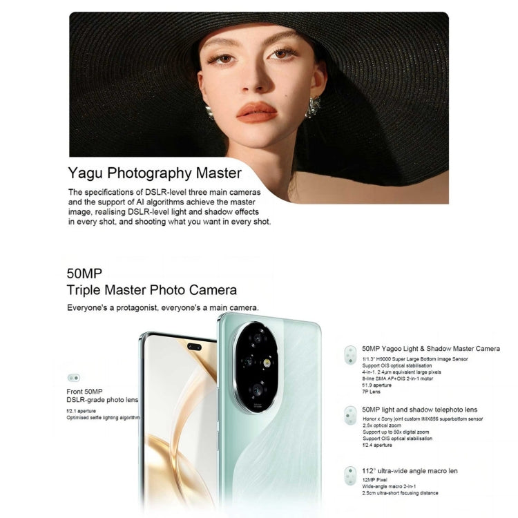 Honor 200 Pro, 12GB+256GB, Screen Fingerprint Identification, 6.78 inch MagicOS 8.0 Snapdragon 8s Gen 3 Octa Core, Network: 5G, NFC, OTG(Silver White) - Honor by Huawei | Online Shopping UK | buy2fix