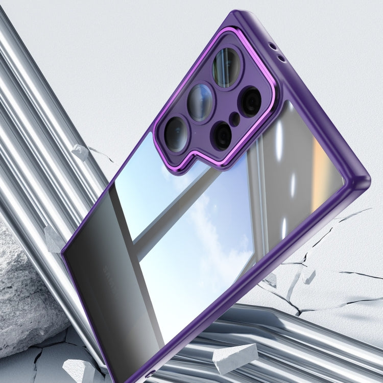 For Samsung Galaxy S25 Ultra 5G Acrylic Hybrid TPU Armor Shockproof Phone Case(Purple) - Galaxy S25 Ultra 5G Cases by buy2fix | Online Shopping UK | buy2fix