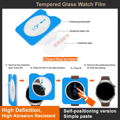 For Samsung Galaxy Watch6 40mm IMAK Tempered Glass Watch Protective Film Self-contained Positioning Version - Screen Protector by imak | Online Shopping UK | buy2fix