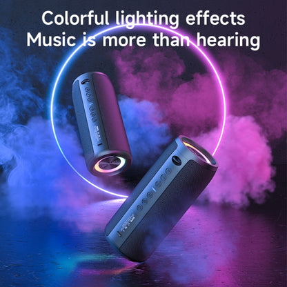 Zealot S51 Pro Shocking Bass Bluetooth Speaker with Colorful Light(Grey) - Desktop Speaker by ZEALOT | Online Shopping UK | buy2fix