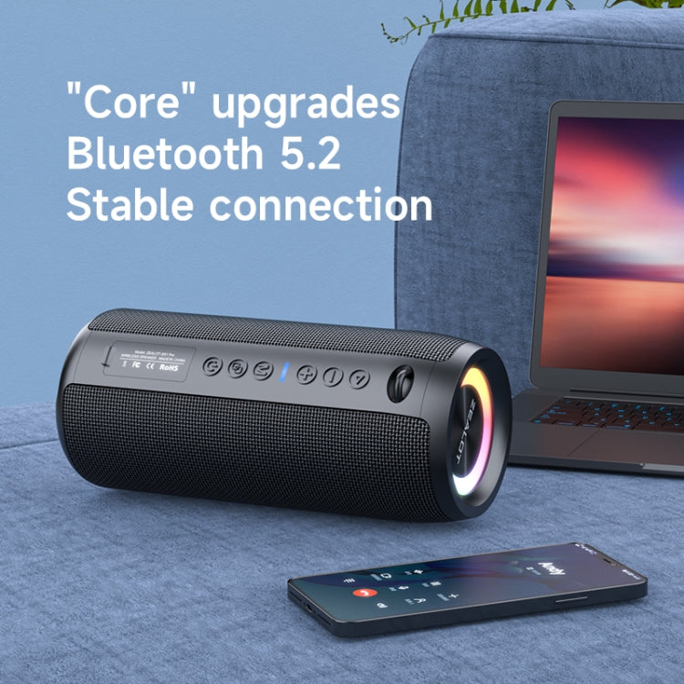 Zealot S51 Pro Shocking Bass Bluetooth Speaker with Colorful Light(Grey) - Desktop Speaker by ZEALOT | Online Shopping UK | buy2fix