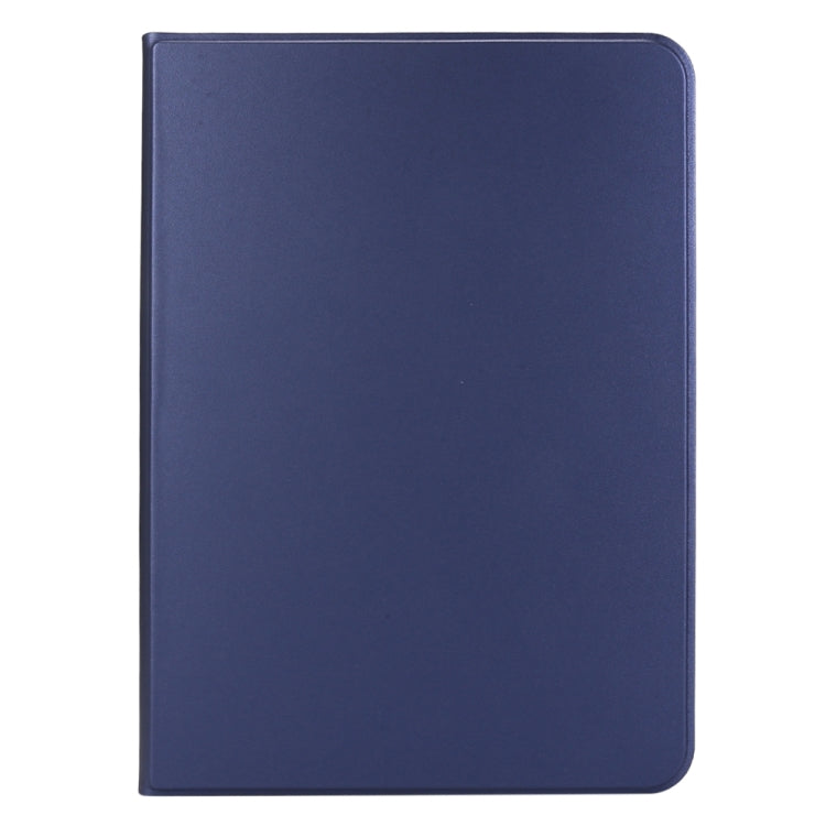 For iPad Pro 13 2024 Stretch Voltage Plain Leather Smart Tablet Case(Dark Blue) - iPad Pro 13 2024 Cases by buy2fix | Online Shopping UK | buy2fix