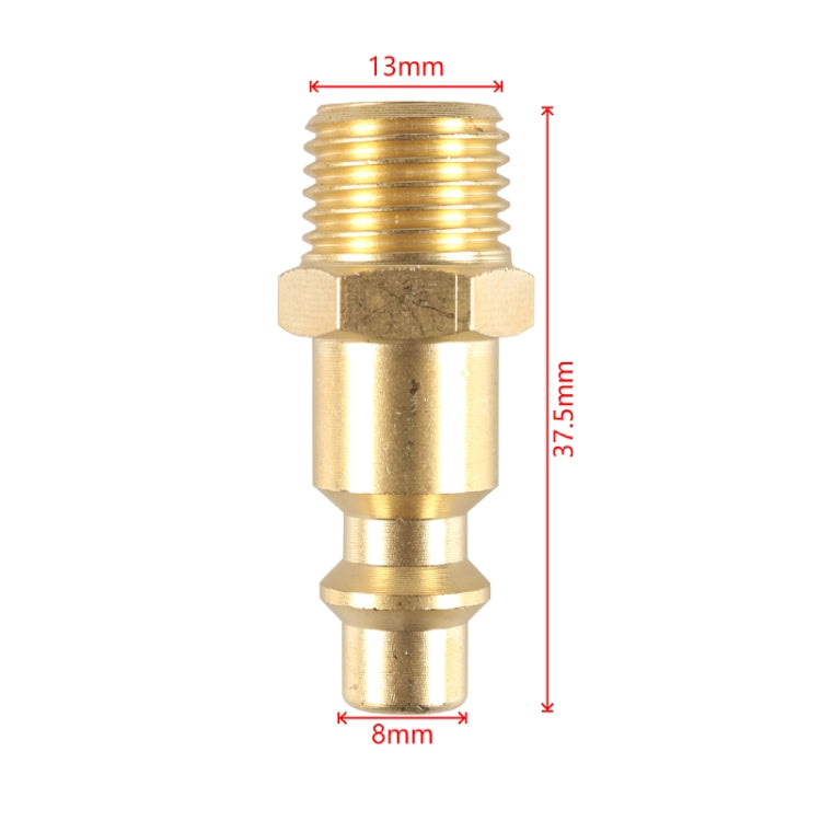 Car 1/4NPT Brass American Style Pneumatic Chuck(Yellow) - Inflatable Pump by buy2fix | Online Shopping UK | buy2fix