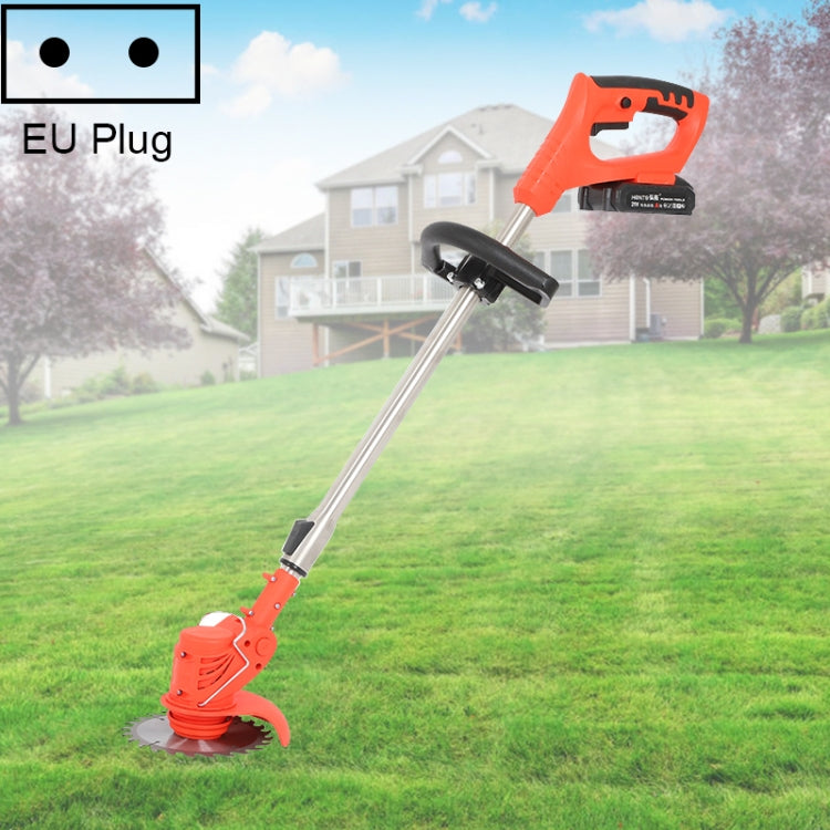 36V Portable Rechargeable Electric Lawn Mower Weeder, Plug Type:EU Plug(Red) - Lawn Mower, Saws & Accessories by buy2fix | Online Shopping UK | buy2fix