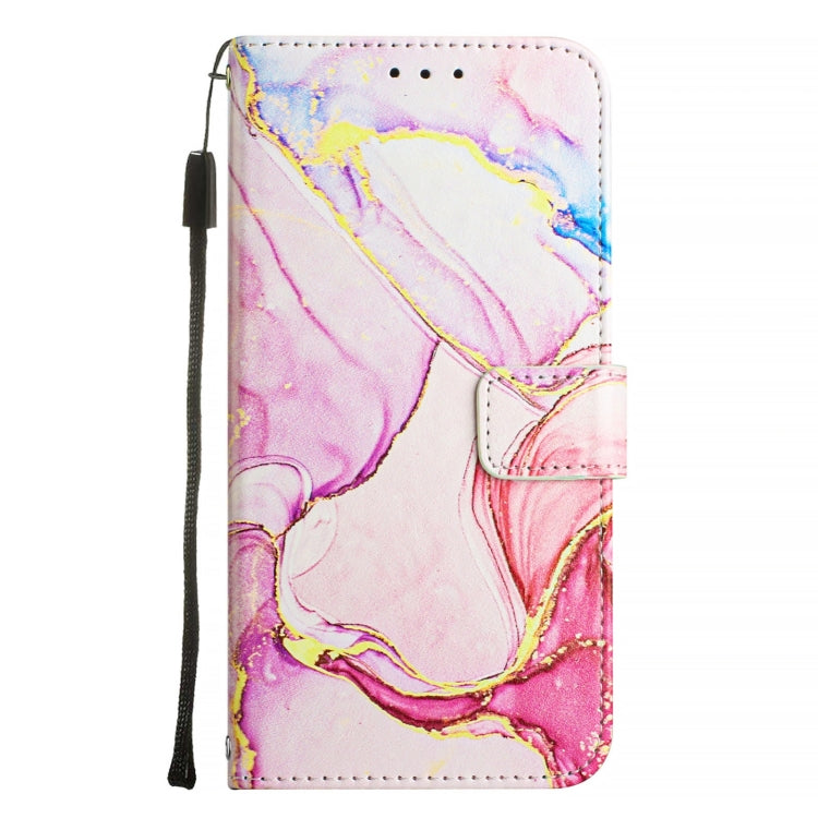 For Blackview A53 PT003 Marble Pattern Flip Leather Phone Case(Rose Gold) - More Brand by buy2fix | Online Shopping UK | buy2fix