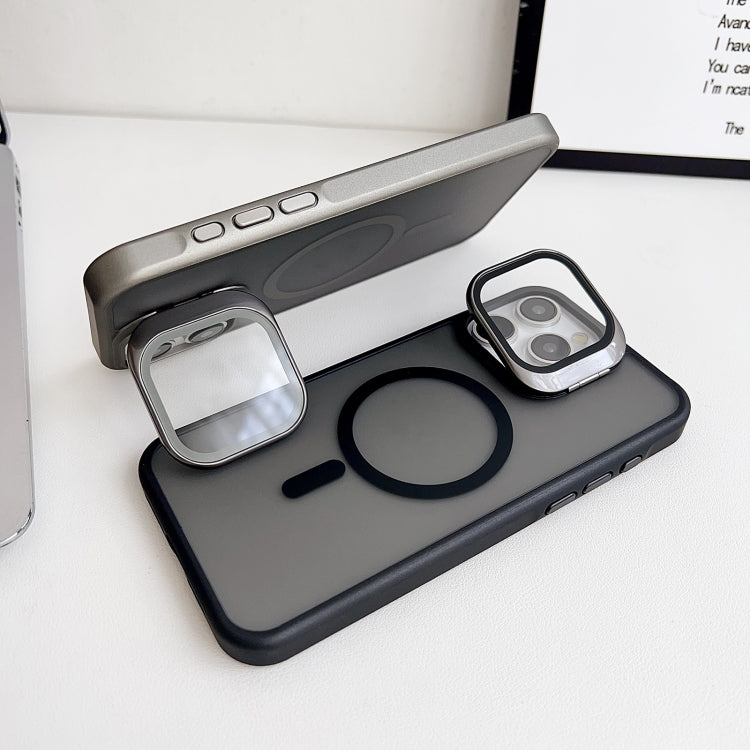 For iPhone 14 Pro J3 Magsafe Frame Bracket Shockproof Phone Case(Black) - iPhone 14 Pro Cases by buy2fix | Online Shopping UK | buy2fix