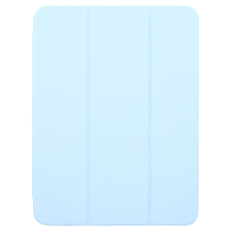 For iPad Air 11 2024 / Air 5 / Air 4 GEBEI Acrylic TPU 3-folding Rotating Smart Tablet Leather Case withh Pen Slot(Sky Blue) - iPad Air 11 2024 Cases by GEBEI | Online Shopping UK | buy2fix