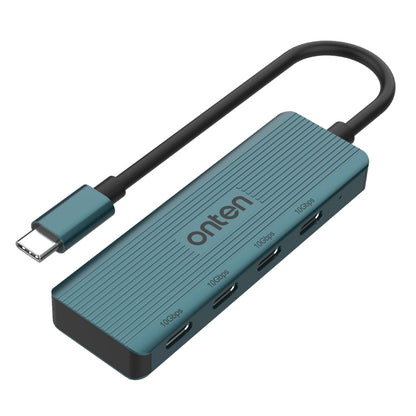 Onten UC620 10Gbps USB-C / Type-C to USB 3.2 Gen2 4 in 1 Multi-function HUB Docking Station, Length:1.5m(Green) - USB HUB by Onten | Online Shopping UK | buy2fix