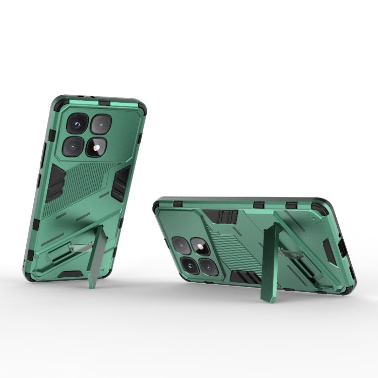 For Redmi K70 Ultra Global Punk Armor 2 in 1 PC + TPU Phone Case with Holder(Green) - Xiaomi Cases by buy2fix | Online Shopping UK | buy2fix