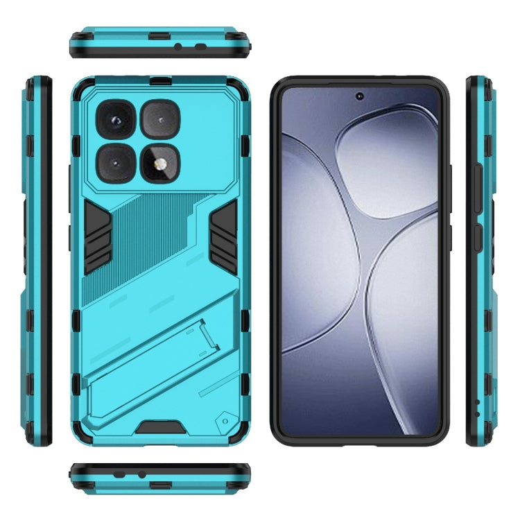 For Redmi K70 Ultra Global Punk Armor 2 in 1 PC + TPU Phone Case with Holder(Blue) - Xiaomi Cases by buy2fix | Online Shopping UK | buy2fix