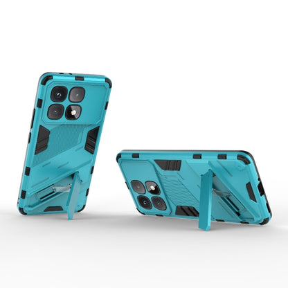 For Redmi K70 Ultra Global Punk Armor 2 in 1 PC + TPU Phone Case with Holder(Blue) - Xiaomi Cases by buy2fix | Online Shopping UK | buy2fix