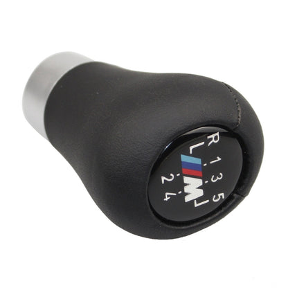 For BMW 3 Series E90 Round Car Gear Lever Leather Gear Shift Knob, Style:6 Speed - Shift Knob by buy2fix | Online Shopping UK | buy2fix