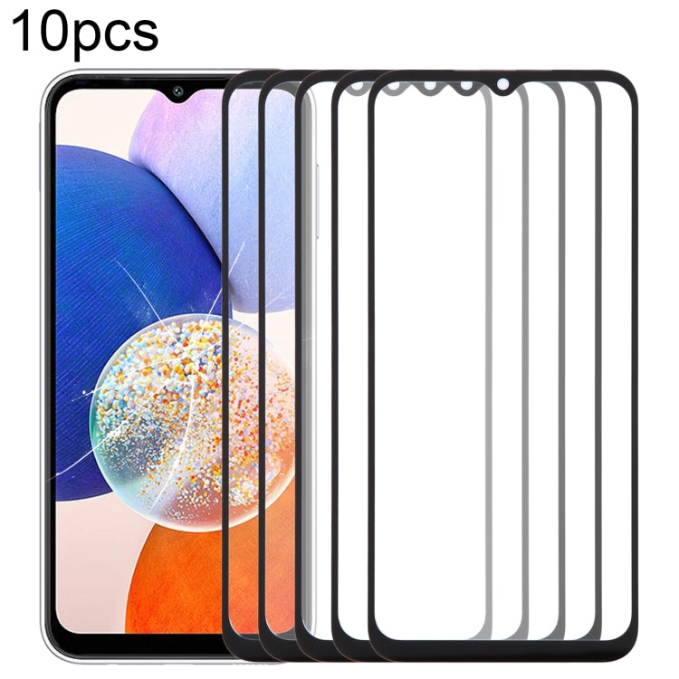 For Samsung Galaxy A14 5G SM-A146B 10pcs Front Screen Outer Glass Lens with OCA Optically Clear Adhesive - Outer Glass Lens by buy2fix | Online Shopping UK | buy2fix