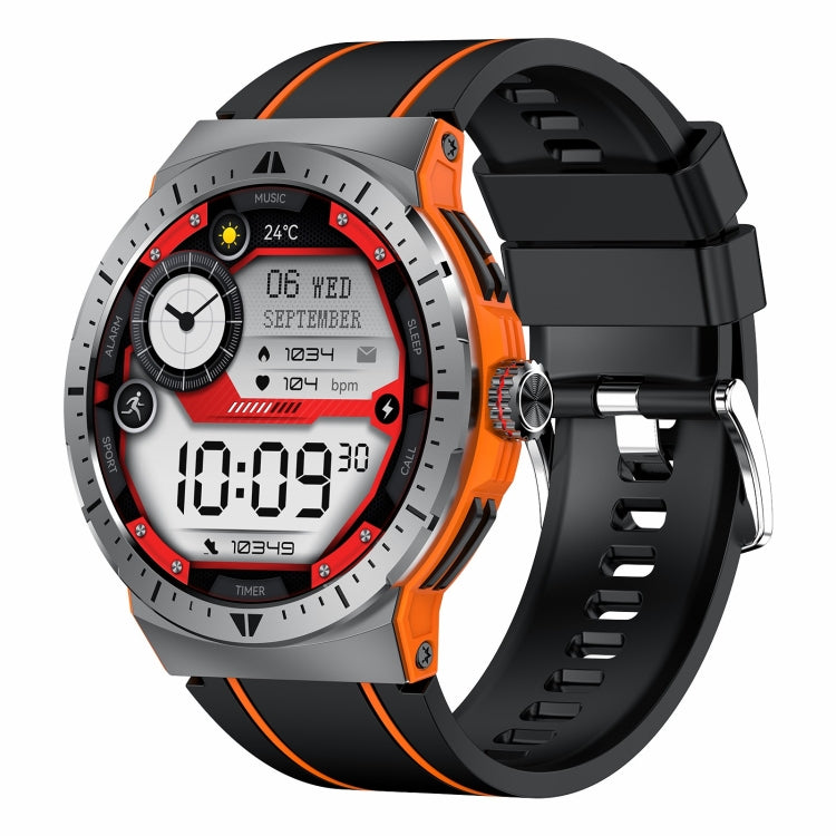 LEMFO HK52 1.43 inch BT5.3 IP68 Sport Smart Watch, Support Bluetooth Call / Message Notification / Heart Rate / Blood Pressure Health Monitor(Orange) - Smart Watches by LEMFO | Online Shopping UK | buy2fix