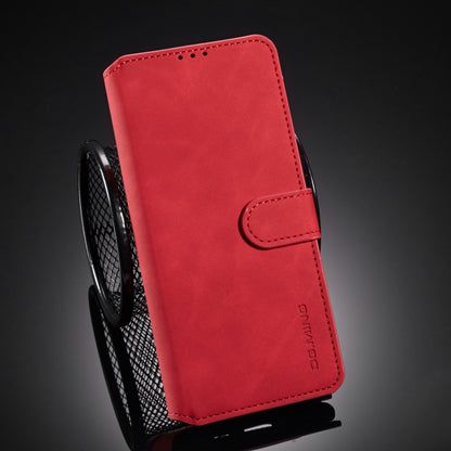 For Samsung Galaxy Note20 DG.MING Retro Oil Side Horizontal Flip Case with Holder & Card Slots & Wallet(Red) - Galaxy Note20 Cases by DG.MING | Online Shopping UK | buy2fix