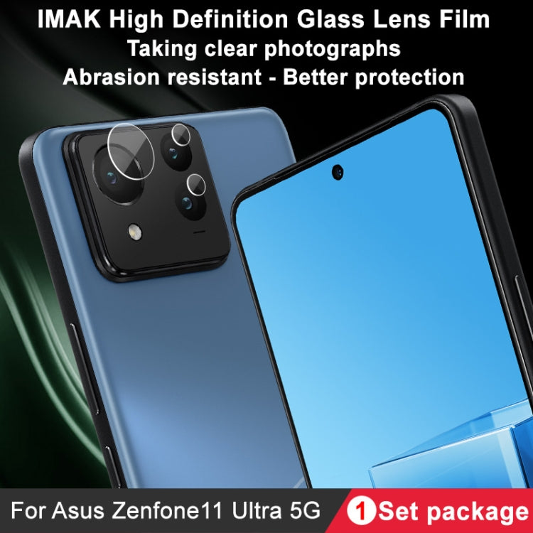 For Asus Zenfone 11 Ultra IMAK Rear Camera Glass Lens Film, 1 Set Package - Other by imak | Online Shopping UK | buy2fix