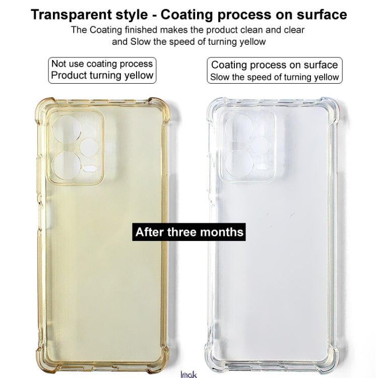 For HTC U24 Pro imak Shockproof Airbag TPU Phone Case(Transparent Black) - HTC by imak | Online Shopping UK | buy2fix