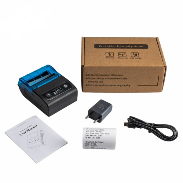 BT-582 58mm Type-C + Bluetooth Portable Thermal Printer(US Plug) - Printer by buy2fix | Online Shopping UK | buy2fix