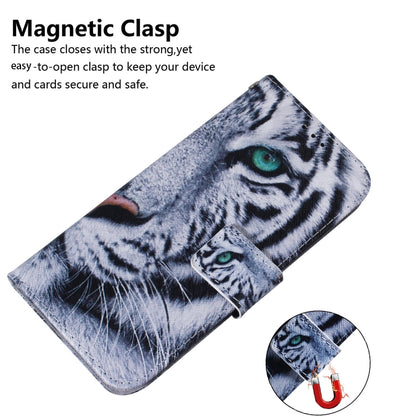 For Xiaomi Redmi K70 Pro / K70 Coloured Drawing Flip Leather Phone Case(Tiger) - K70 Cases by buy2fix | Online Shopping UK | buy2fix