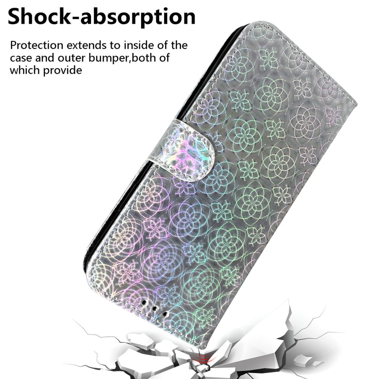 For Xiaomi Redmi K70 / K70 Pro Colorful Magnetic Buckle Leather Phone Case(Silver) - K70 Cases by buy2fix | Online Shopping UK | buy2fix