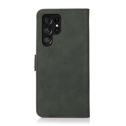 For Samsung Galaxy S25 Ultra 5G KHAZNEH Matte Texture Leather Phone Case(Green) - Galaxy S25 Ultra 5G Cases by buy2fix | Online Shopping UK | buy2fix