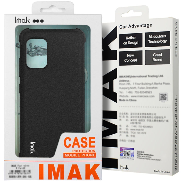 For iPhone 16 Pro imak Shockproof Airbag TPU Phone Case(Matte Black) - iPhone 16 Pro Cases by imak | Online Shopping UK | buy2fix