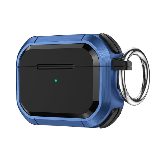 For AirPods 3 Armor TPU + PC Earbuds Box Protective Case with Metal Buckle(Dark Blue) - For AirPods 3 by buy2fix | Online Shopping UK | buy2fix