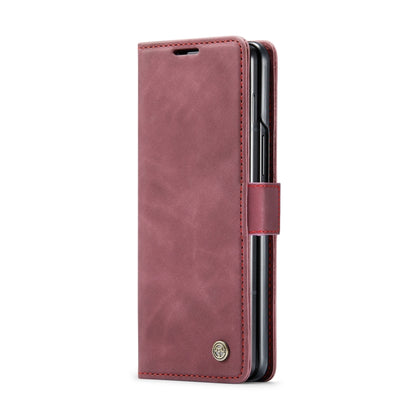 For Samsung Galaxy Z Fold6 5G CaseMe 013 Multifunctional Horizontal Flip Leather Phone Case(Wine Red) - Galaxy Z Fold6 5G Cases by CaseMe | Online Shopping UK | buy2fix