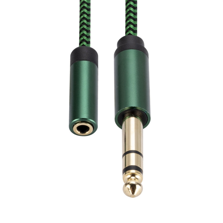 6.35mm Male to 3.5mm Female Audio Adapter Cable, Length:1m(Green) - Aux Cable by buy2fix | Online Shopping UK | buy2fix