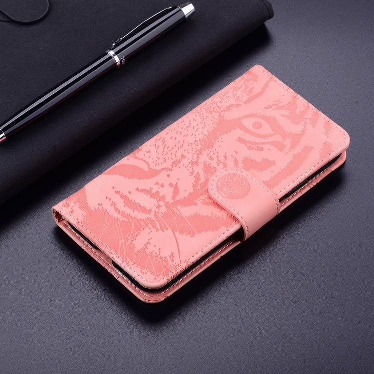 For Redmi K70 / K70 Pro Tiger Embossing Pattern Flip Leather Phone Case(Pink) - K70 Cases by buy2fix | Online Shopping UK | buy2fix