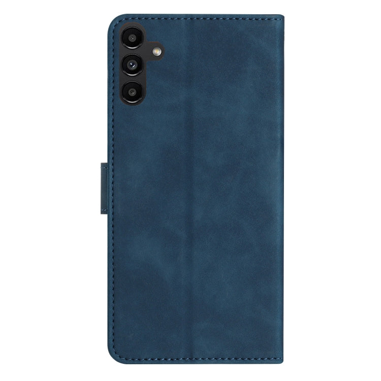 For Samsung Galaxy S25+ 5G Seven Butterflies Embossed Leather Phone Case(Blue) - Galaxy S25+ 5G Cases by buy2fix | Online Shopping UK | buy2fix