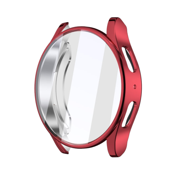 For Samsung Galaxy Watch FE 40mm Full Coverage Electroplated TPU Watch Protective Case(Red) - Watch Cases by buy2fix | Online Shopping UK | buy2fix