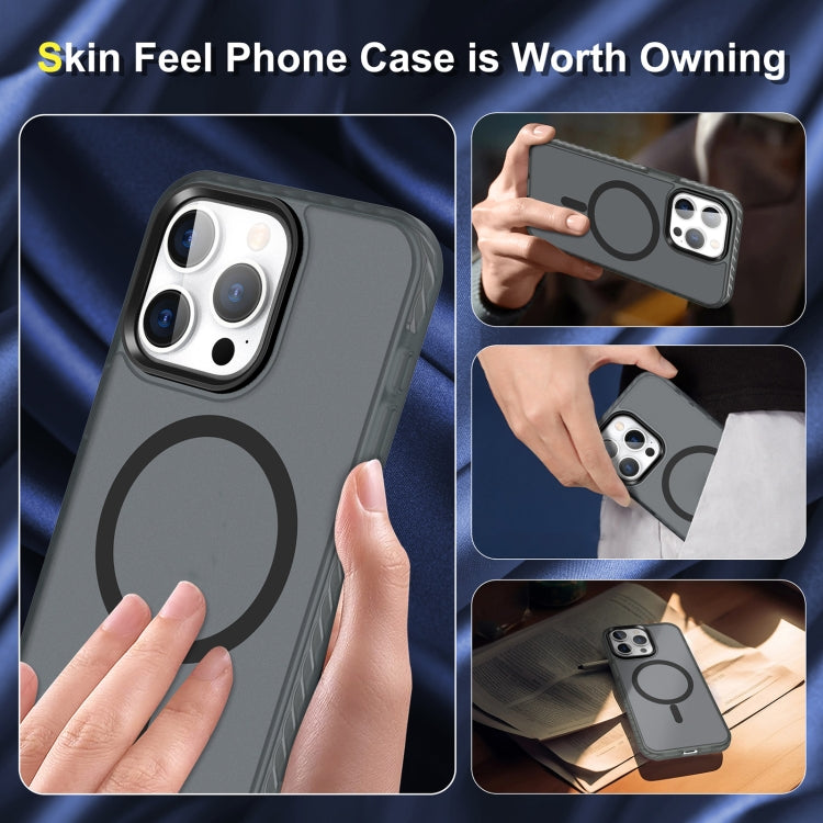 For iPhone 14 / 13 Skin Feel Airbag Shockproof MagSafe Phone Case(Black) - iPhone 14 Cases by buy2fix | Online Shopping UK | buy2fix