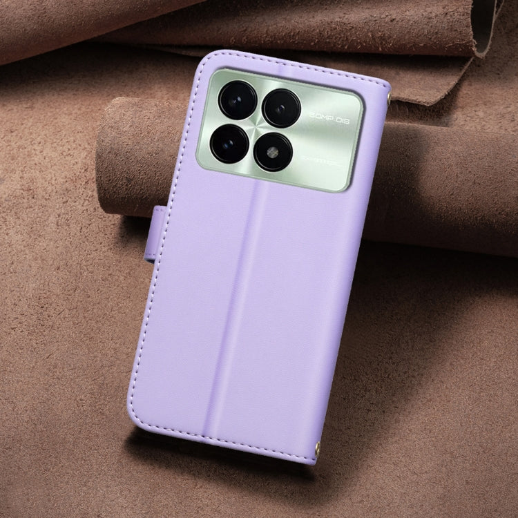 For Redmi K70 / K70 Pro Square Texture Leather Phone Case(Purple) - Xiaomi Cases by buy2fix | Online Shopping UK | buy2fix