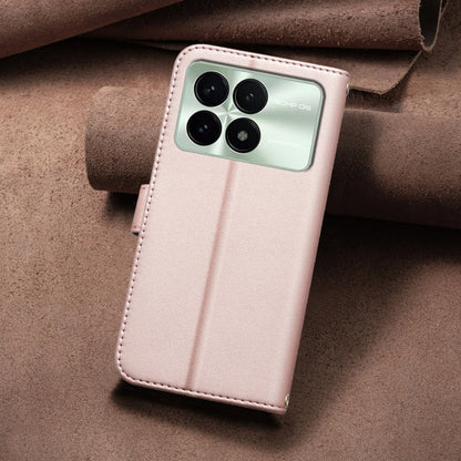 For Redmi K70 / K70 Pro Square Texture Leather Phone Case(Rose Gold) - Xiaomi Cases by buy2fix | Online Shopping UK | buy2fix