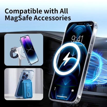 For iPhone 16 ViLi MAG-C Series MagSafe Magnetic PC + TPU Phone Case(Transparent) - iPhone 16 Cases by ViLi | Online Shopping UK | buy2fix