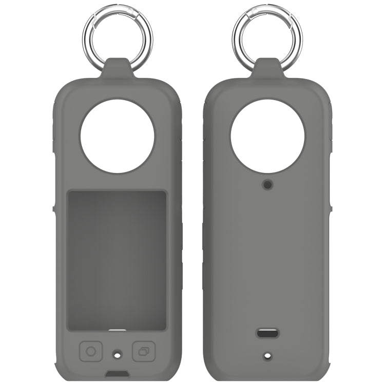 For Insta 360 X4 Portable Silicone Protective Case(Dark Grey) - Case & Bags by buy2fix | Online Shopping UK | buy2fix