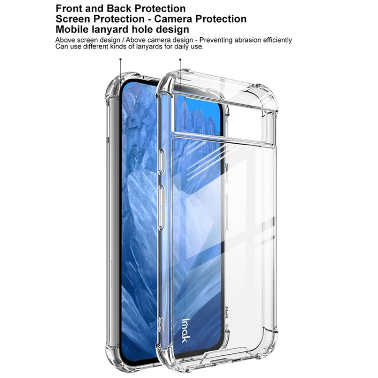 For Google Pixel 8a IMAK Space Shield PC + TPU Airbag Shockproof Phone Case(Transparent) - Google Cases by imak | Online Shopping UK | buy2fix