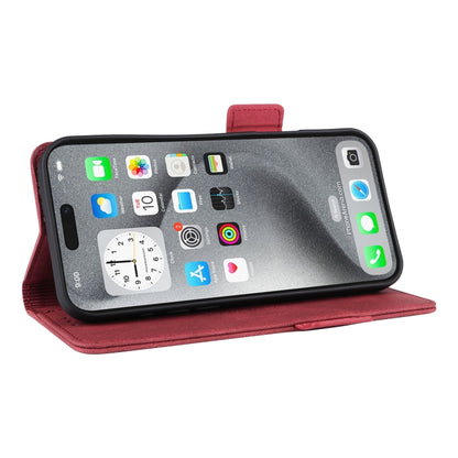 For iPhone 16 Pro Max Magnetic Clasp Leather Phone Case(Red) - iPhone 16 Pro Max Cases by buy2fix | Online Shopping UK | buy2fix