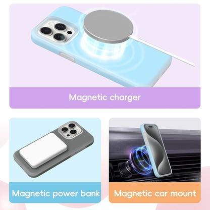 For iPhone 16 Pro Max Jelly Liquid Silicone MagSafe Magnetic Phone Case(Blue) - iPhone 16 Pro Max Cases by buy2fix | Online Shopping UK | buy2fix