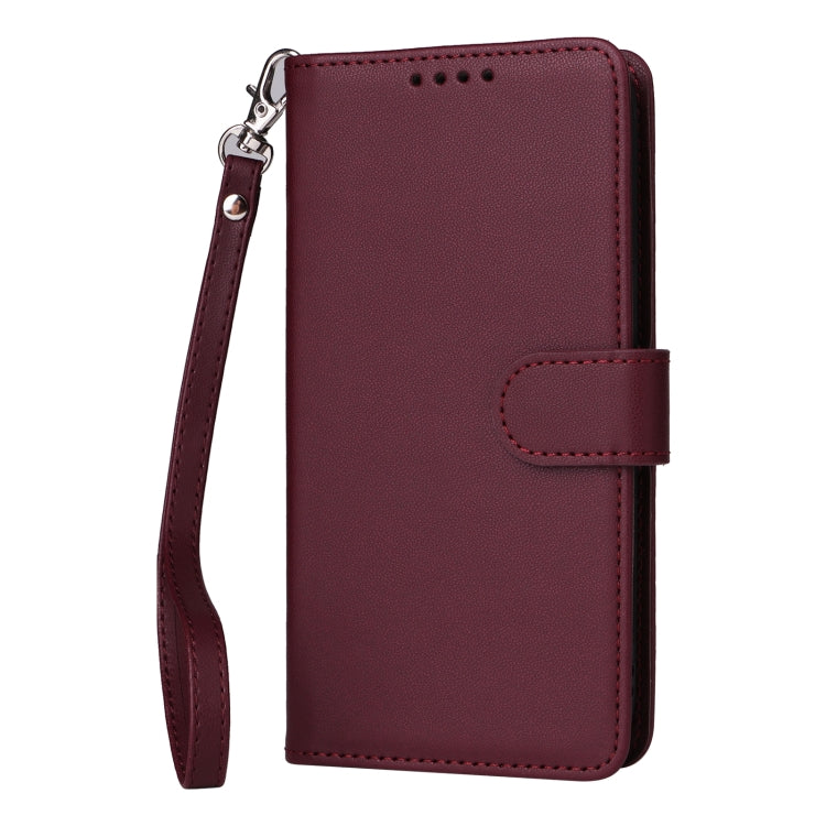 For Redmi K70 / K70 Pro BETOPNICE BN-005 2 in 1 Detachable Imitate Genuine Leather Phone Case(Wine Red) - K70 Pro Cases by BETOPNICE | Online Shopping UK | buy2fix