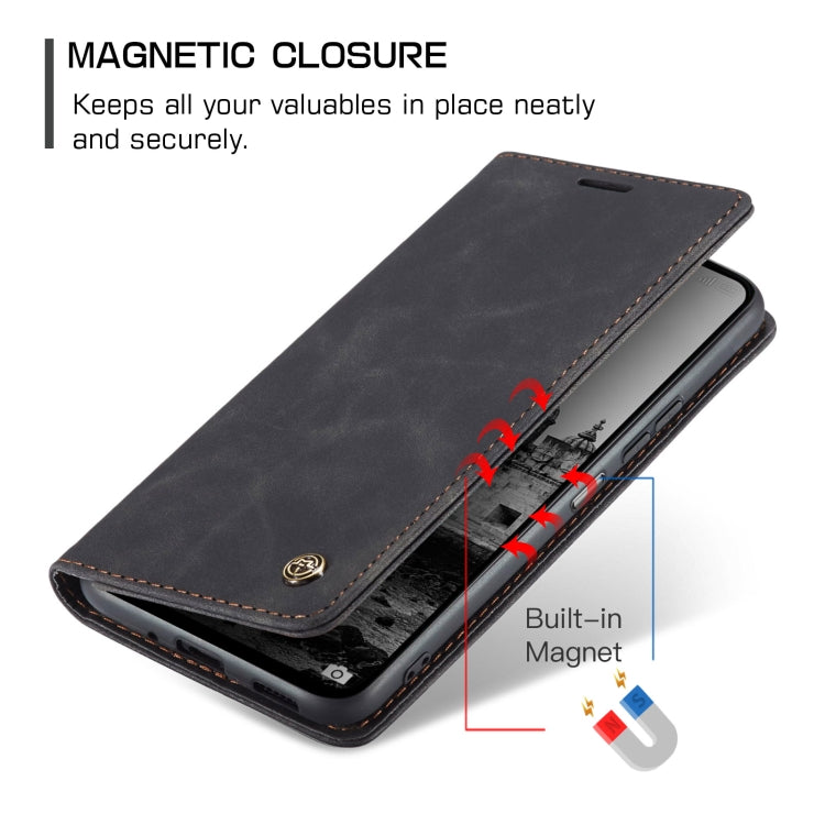 For Redmi 13 CaseMe 013 Multifunctional Horizontal Flip Leather Phone Case(Black) - Redmi 13 Cases by CaseMe | Online Shopping UK | buy2fix