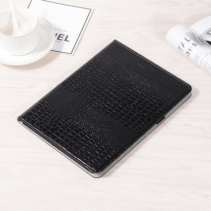 For iPad Pro 11 2024 Crocodile Texture Leather Tablet Case(Black) - iPad Pro 11 2024 Cases by buy2fix | Online Shopping UK | buy2fix