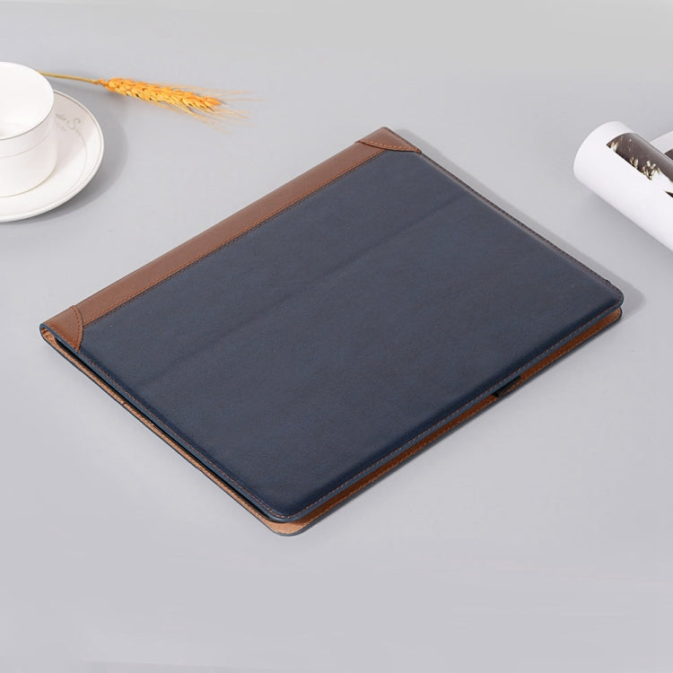 For iPad Pro 11 2024 Book Style Stitching Leather Tablet Case(Blue) - iPad Pro 11 2024 Cases by buy2fix | Online Shopping UK | buy2fix