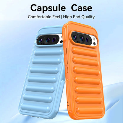 For Google Pixel 9 Pro XL Capsule Series Candy Color TPU Phone Case(Orange) - Google Cases by buy2fix | Online Shopping UK | buy2fix